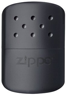 Каталитическая грелка ZIPPO, алюминий с покрытием Black, чёрная, матовая, на 12 ч, 66x13x99 мм с гравировкой