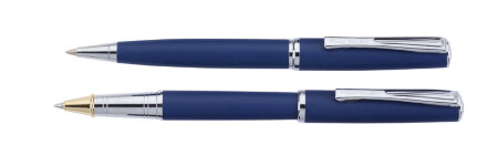 Набор  Pierre Cardin PEN&PEN: ручка шариковая + роллер. Цвет - синий матовый. Упаковка Е. в Москве, фото 10