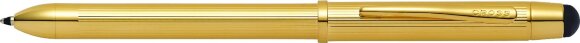 Многофункциональная ручка Cross Tech3+. Цвет - золотистый. с гравировкой