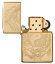Зажигалка Zippo Classic с покрытием High Polish Brass, латунь/сталь, золотистая,  36x12x56 мм