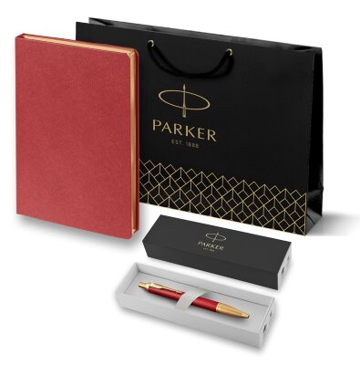 Подарочный набор Parker: Шариковая Ручка Parker IM Premium K318 Red GT Ежедневник 21411105_503644