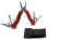 Мультитул Stinger, сталь/алюминий, (красный), 9 инструментов, нейлоновый чехол, короб.картон