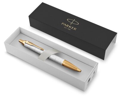 Подарочный набор Parker: Ручка Шариковая Parker IM Premium K318 Pearl GT и Ежедневник 2143128_063643