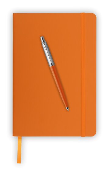 Подарочный набор Parker: Шарикова Ручка Parker Jotter Originals Orange CT и Блокнот