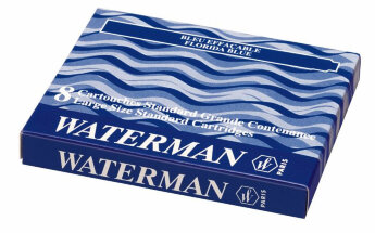 Чернила в картридже Waterman S0110860  Ink cartridge Standard Blue (в упаковке 8 картриджей)
