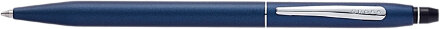  Шариковая ручка Cross Click в блистере, с доп. гелевым стержнем черного цвета. Цвет - матовый синий