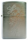 Зажигалка Zippo Dragon, с покрытием Brushed Chrome, латунь/сталь, серебристая, матовая, 36x12x56 мм