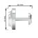 Запонки «Aluminum Accessoires АЛ-20/009» с гравировкой