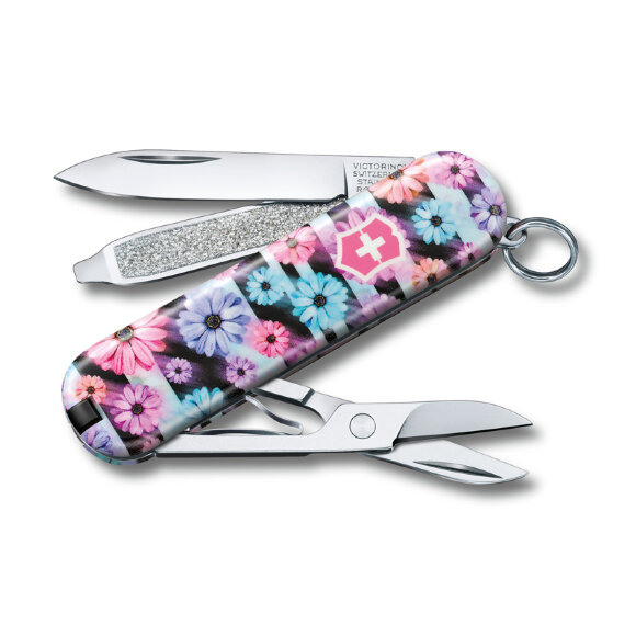 Нож-брелок Classic Dynamic Floral VICTORINOX 0.6223.L2107