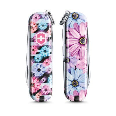 Нож-брелок Classic Dynamic Floral VICTORINOX 0.6223.L2107