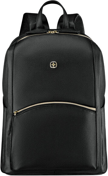 Рюкзак женский WENGER, черный, ПВХ/полиэстер, 31x16x41 см, 18 л