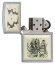 Зажигалка Zippo Classic с покрытием Street Chrome™, латунь/сталь, серебристая, 36x12x56 мм