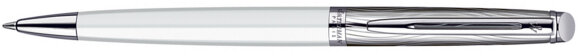 Шариковая ручка Waterman Hemisphere Deluxe White CT. Детали дизайна: никеле-палладиевое покрытие