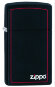 Зажигалка Zippo Slim® с покрытием Black Matte, латунь/сталь, чёрная, матовая, 30x10x55 мм
