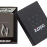 Зажигалка Zippo Armor™ с покрытием Black Ice®, латунь/сталь, чёрная, глянцевая, 36x12x56 мм