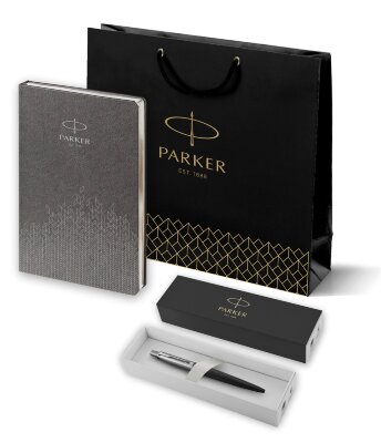 Подарочный набор: Шариковая ручка Parker Jotter Essential, Satin Black CT 1951110_5103184