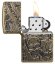 Зажигалка Zippo Armor™ с покрытием Antique Brass, латунь/сталь, медная, матовая, 36x12x56 мм