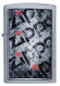Зажигалка Zippo Diamond с покрытием Street Chrome™, латунь/сталь, серебристая, матовая, 36x12x56 мм
