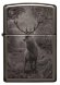 Зажигалка Zippo Classic с покрытием Black Ice®, латунь/сталь, чёрная, глянцевая, 36х12х56 мм