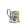 Набор для чая "Герб РФ" никелированный с позолотой, эмалью и открыткой НБОС7408/171э