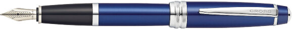 Перьевая ручка Cross Bailey. Цвет - синий, перо - нержавеющая сталь, среднее с гравировкой