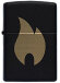 Зажигалка Zippo Flame с покрытием Black Matte, латунь/сталь, чёрная, матовая, 36x12x56 мм
