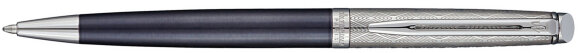 Ручка шариковая Waterman Hemisphere La Collection Privee Saphir Nocturne, стальной корпус с гравировкой