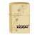 Зажигалка Zippo Classic с покрытием High Polish Brass, латунь/сталь, золотистая, 36x12x56 мм