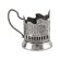Набор для чая "Герб РФ" никелированный с чернением с открыткой и значком "Триколор" НБЗС71408ТК